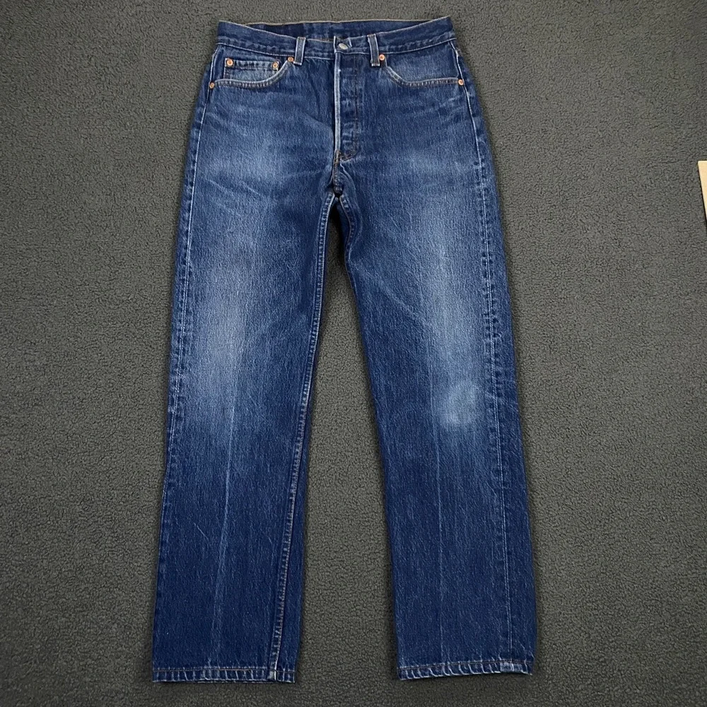Vintage 80s Levis 501xx Jeans FITS 30x30 Button Fly Medium Wash Blue Made in USA